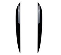 Strisce Decorative per fari Auto, palpebre sopracciglio, Finiture cromate per Touareg 2011 2012 2013 2014 2015-2018, Stile Auto (Nero Lucido)