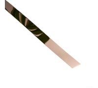 Strisce decorative piatte in acciaio inox, 5 m, per decorare il soffitto in elegante casa e hotel, senza bisogno di attrezzi (oro rosa)