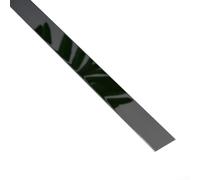 Strisce decorative piatte in acciaio inox per soffitti in metallo, lunghezza 5 m, per decorazione di interni in hotel e spazi abitativi con facile posizionamento (nero)