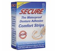 Strisce Di Adesivo Per Dentiere Sicuro 15 PZ Di Secure