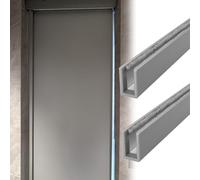 Strisce di blocco della luce grigie per tende oscuranti, 210 cm, guide laterali per camera da letto, asilo nido e camper, home theater, facili da installare, confezione da 2, blocca la luce e migliora