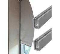 Strisce di blocco della luce per tapparelle, bloccano le fessure della finestra a forma di U, tracce del tempo di sonno extra lunghe, efficace blocco della luce per un sonno migliore