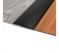 Strisce di bordo in PVC antipolvere e a risparmio energetico, per un uso domestico efficiente, soluzione di transizione senza soluzione di continuità, 1 metro (nero-4 cm)