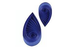 Strisce di carta per quilling, colore blu reale, per artigianato e classe, 120 rotoli di filamenti, lunghezza 53,8 cm (5 mm)