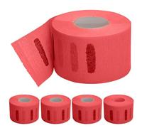 Strisce di carta usa e getta per collo da barbiere, 6,6 x 35,6 cm, 5 rotoli di nastro elastico professionale per il collo di carta per lo styling del salone di capelli