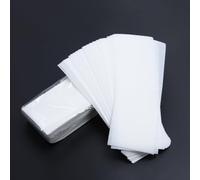 Strisce di cera facciale professionale, confezione da 100, in tessuto non tessuto, per pelli sensibili, ideali per labbro superiore, mento, sopracciglia, funziona con tutte le cere, 20 x 7,9 cm