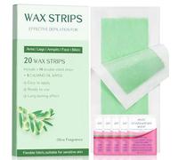 Strisce di cera per il corpo, kit di cera per donne e uomini, kit di cera brasiliana, kit per ceretta schiena, tutti i tipi di pelle, viso, braccia, gambe, ascelle, bikini, 98% naturale