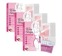 Strisce di cera per viso e corpo, strisce di cera fredda con formula vegetale, depilazione delicata per braccia, gambe, bikini (3, 60 pezzi)