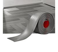 Strisce di Copertura per Pavimenti Autoadesiva, Striscia di Transizione Laminati, Pavimento Divisorio in PVC per Unire Fessure Pavimento, Profilo di Transiz(Size:2m/6.56ft,Color:Grain grigio in legno)