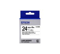Strisce di etichette EPSON LK-6WBN - Nero / bianco - capacità standard