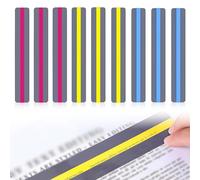 Strisce di Lettura Guidate, 9 Strisce di Lettura Guidata per la Dislessia, Righelli di Tracciamento per Dislessia Segnalibri, Ideali per Bambini, Insegnanti e Persone con Dislessia