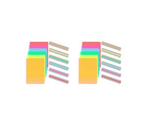 Strisce di Lettura Guidate da 24 Pezzi Set Sovrapposizioni Colorate Strumenti di Dislessia Gel di Correzione Filtro per L'Illuminazione Fogli di