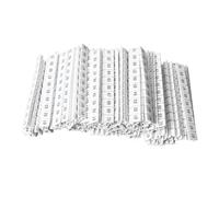 Strisce di marcatura terminali Etichette per morsettiere in termonylon Etichette di marcatura numerate 61-70 per morsettiere UK10N, confezione da 100