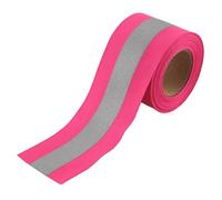 Strisce di nastro in tessuto riflettente cucite su multicolor(Red-2m)