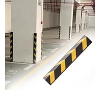 Strisce di protezione per colonne di parcheggio, protezioni angolari a forma di L per paraurti auto, protezioni angolari in gomma per angoli di magazzino/passaggio (60 x 15 cm)