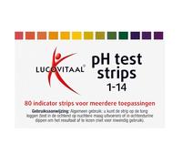 Strisce di prova Ph base acido lucovitale, 80 pezzi, unità