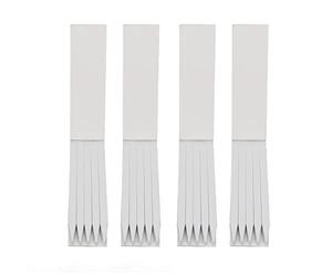 Strisce di Prova Profumate Usa e Getta, 400 Pezzi, Carta per Testare Fragranze, 0,8 x 13 cm, Bianche con Coperchio Bianco