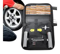 Strisce di Riparazione Pneumatici, Attrezzo Portatile Multifunzionale, Cassetta degli attrezzi Per Riparazione Pneumatico Con Tappi, Per Moto Autocarri Autocarri Minibus Principiante Professionisti