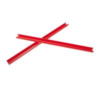 Strisce di rivestimento per griglia anteriore E60/E65/E66 - Barra per griglia in ABS rosso fluorescente V, resistente al calore, non si deforma, confezione da 2