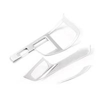 Strisce di rivestimento per modanatura interna dell'auto in ABS per console centrale del cambio, decorazione di ricambio per BMW X1 F48 X2 F47 2016-2021 con guida a sinistra (argento) (argento)