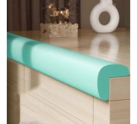 Strisce di sicurezza in schiuma, autoadesive, a forma di L, paraspigoli per tavolo, sedia, TV, panca, protezione anti-collisione per bambini, lunghezza 6 m, colore: verde chiaro