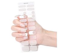 Strisce di smalto per unghie francesi adesivi per unghie gel francesi strisce per unghie gel per unghie involucri per unghie decorazione artistica per donna gel francesi adesivi per unghie gel strisce
