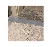 Strisce di soglia in gomma, tappetino da arrampicata, striscia di rampa autoadesiva, for porta della cucina, porta del bagno, porta del balcone(Grey,H 25mm W 80mm)