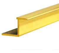 Strisce di Soglia in Ottone per Porte con Processo Spazzolato, Strisce di Copertura per Fessure del Pavimento Vil Facili da Pulire, Copertura per Rifilatura del Bordo della Piastrel, 15mmx16.5mm