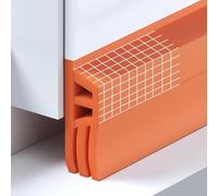 Strisce di tenuta a triplo strato per scorrimento che offrono un funzionamento regolare e una forte resistenza alla deformazione, per l'inverno per esigenze antivento e insonorizzate (bianco arancione