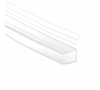 Strisce di tenuta in gomma siliconica FU a forma di h da 6-12 mm, 1 m, guarnizione per finestre, guarnizioni per porte in vetro, accessori per il bagno, forma a F da 8 mm