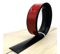 Strisce di Transizione Autoadesive per Pavimenti da 4 cm E 3,28 Piedi Bordatura per Piastrelle in PVC Strisce Divisorie Piatte per Collegare Gli Spazi tra I Pavimenti (Nero 7,6 cm/3 Pollici)