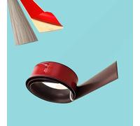 Strisce di Transizione del Pavimento, 1m X 7.6 Cm Striscia di Soglia Autoadesivo, Profilo di Transizione per Pavimento Strisce di Copertura per Pavimenti Laminato(Caffè,7.6cm*1.0m)