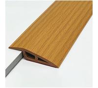 Strisce di transizione del pavimento, Rampa per soglia, Gomma PVC, Profilo di giunzione per pavimenti, parquet e decking(Yellow,W 5cm x L 2m)