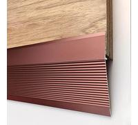 strisce di transizione pavimento in alluminio, For sala da pranzo, ufficio, camera da letto, bordo porta in moquette piastrellata adatto for altezza soglia inferiore a 1,6 pollici(Red,145CM 57in)