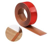 Strisce di Transizione per Pavimenti,Impermeabili e Resistenti all'abrasione,PVC Autoadesivo Strisce di Soglia per Porte Indicato Porte e Bordi Pavime (venatura del legno di teak thailandese, 2m-4cm)