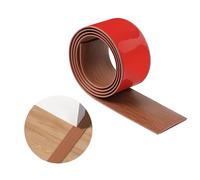 Strisce di Transizione per Pavimenti,Impermeabili e Resistenti all'abrasione,PVC Autoadesivo Strisce di Soglia per Porte Indicato Porte e Bordi Pavime (venatura del legno di teak thailandese, 1m-5cm)