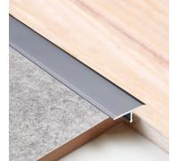 Strisce di transizione per pavimento, in alluminio, modanatura a T, in alluminio, 15 20 33 40 mm di larghezza, rivestimento per bordi della porta (Grijs, L900 x W15 mm)