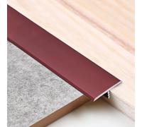 Strisce di transizione per pavimento, in alluminio, modanatura a T, in alluminio, 15 20 33 40 mm di larghezza, rivestimento per bordi della porta (rosso, lunghezza 900 x larghezza 33 mm)