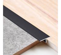 Strisce di transizione per pavimento, in alluminio, modanatura a T, in alluminio, 15 20 33 40 mm di larghezza, rivestimento per bordi della porta (nero, lunghezza 900 x larghezza 15 mm)