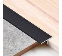 Strisce di transizione per pavimento, in alluminio, modanatura a T, in alluminio, 15, 20, 33, larghezza 40 mm, rivestimento bordi porta (nero, lunghezza 900 x larghezza 33 mm)