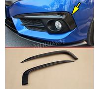 Strisce fendinebbia paraurti anteriore in fibra di carbonio trim per Honda Civic X Sedan/Coupe dal 2016 al 2018