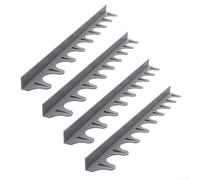 Strisce flessibili in silicone, resistenti al calore, lavabili in lavastoviglie, per spazi tra il bancone della cucina e la stufa (grigio)