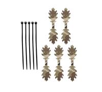 Strisce Foglie Mimetiche, 5 Pezzi Camouflage Foglie Strisce | Decorazione Cappello con 5 Fascette per Caccia Allenamenti sul Campo Sfide Deserto Giungla