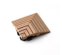 Strisce for bordi for terrazza ad incastro in acacia | Multicolor for la finitura dei bordi delle terrazze ad incastro(Straight-Grain Natural,Corner7.5cm)