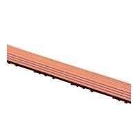 Strisce for bordi for terrazza ad incastro in acacia | Multicolor for la finitura dei bordi delle terrazze ad incastro(Straight-Grain Mahogany,60cm)