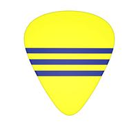 Strisce gialle e blu Plettro avanzato per chitarra 12 pezzi Tre spessori per basso, chitarra elettrica, borsa per chitarra acustica