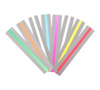 Strisce guida per la lettura, 8 pezzi con 3 eleganti segnalibri, design di stile, righello colorato a strati per alleviare le difficoltà di lettura, ideale per studenti e persone con difficoltà di