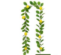 Strisce in rattan finto limone, lunghezza 180 cm, decorazione floreale artificiale per lo stile di casa ed eventi, estetica realistica, decorazione sostenibile a bassa manutenzione