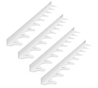 Strisce in silicone da cucina, resistenti al calore e facili da pulire, antiscivolo per una maggiore sicurezza intorno a bambini e animali domestici (bianco)