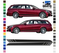 Strisce Laterali Auto, Set Adesivi Zierstreifen per Mercedes E-Klasse S212 - AMG